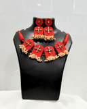 Red Fabric Necklace